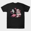 Asian Size Cotton Unisex Tshirt Print T-shirt No You Hang Up Funny Ghost Calling Horror Halloween Pink T-shirt No-Cut Print Regular Fit