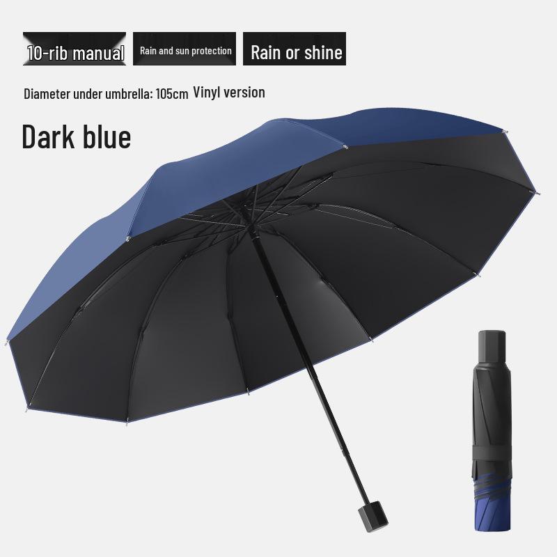 24-Bone Automatic Folding Umbrella: Stylish, Dual-Use Parasol with Sunscreen Protection for Men and Women