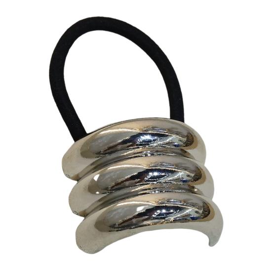 

Металлический декоративный ободок для волос, регулируемый эластичный браслет-манжета для волос с хвостиком, сплав, задняя часть головы H