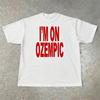 Vintage TShirt Rock Fashion Trend High Quality Top Punk Alphabet Print Loose Casual Cotton Y2K Hip Hop Gothic Street