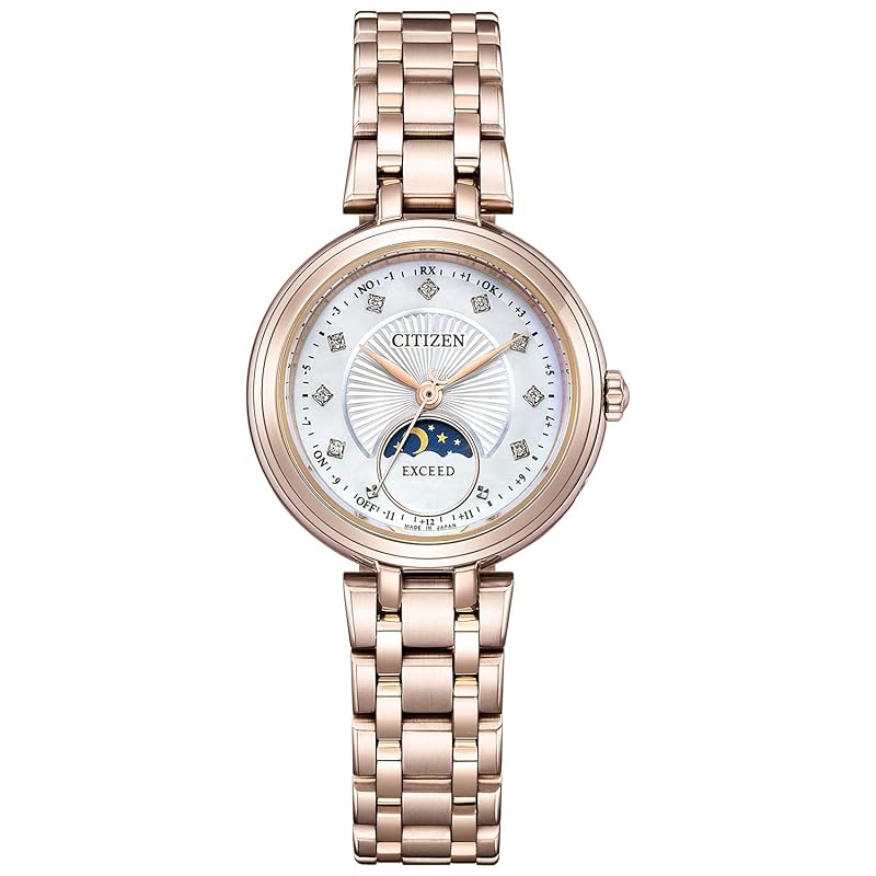 

[Citizen] watch Exceed Photovoltaic eco-drive radio clock waterproof white white Sakura pink EE1026-71D ladies pink