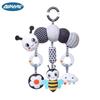 Black & White Baby Mobile: Infant Stroller & Car Hanging Pendant for Newborn Visual Training.