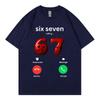 67 ruft Lustiger Meme T-Shirt für Männer Frauen Hohe Qualität Mode Oversized T-Shirts Sommer Freizeit Baumwolle Kurzarm T-Shirts