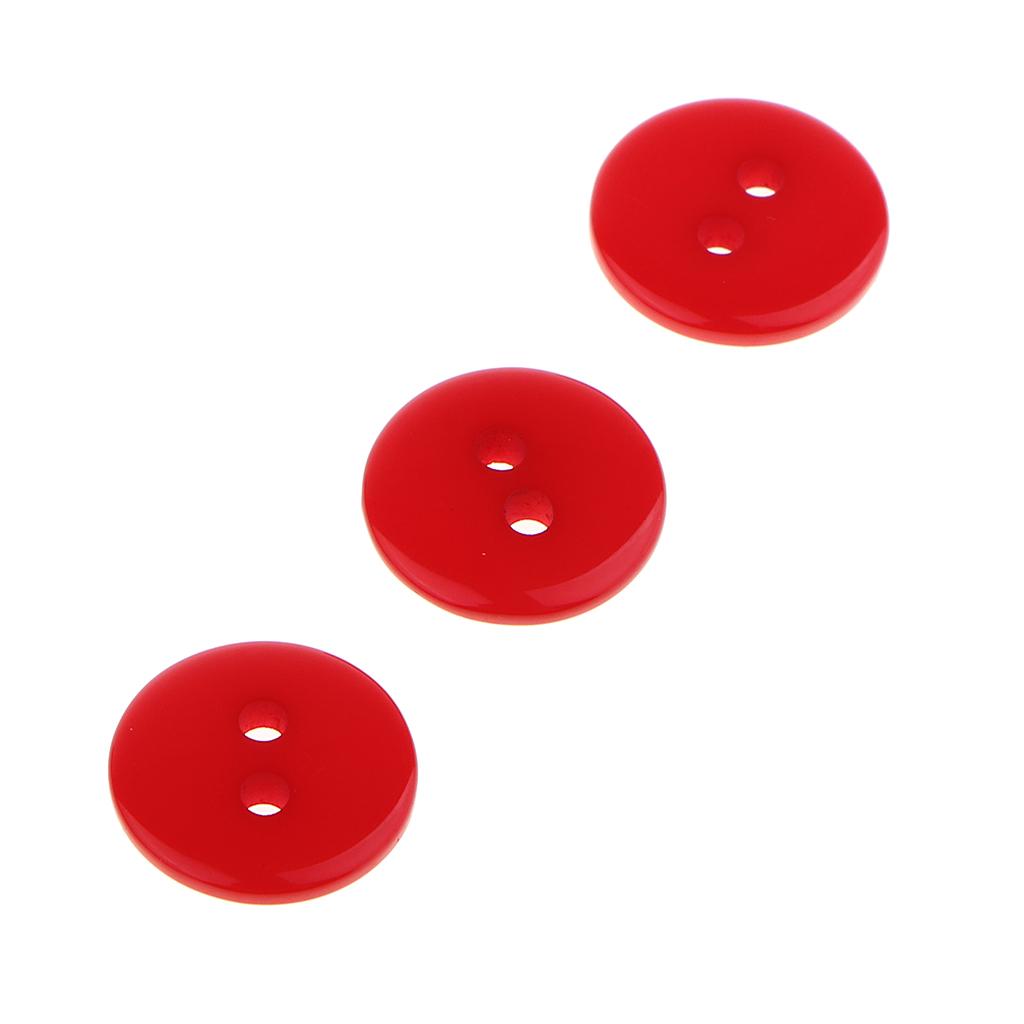 100 Pcs 1 Cm two holes Sewing Flatback Resin Buttons for Sewing Diy Craft