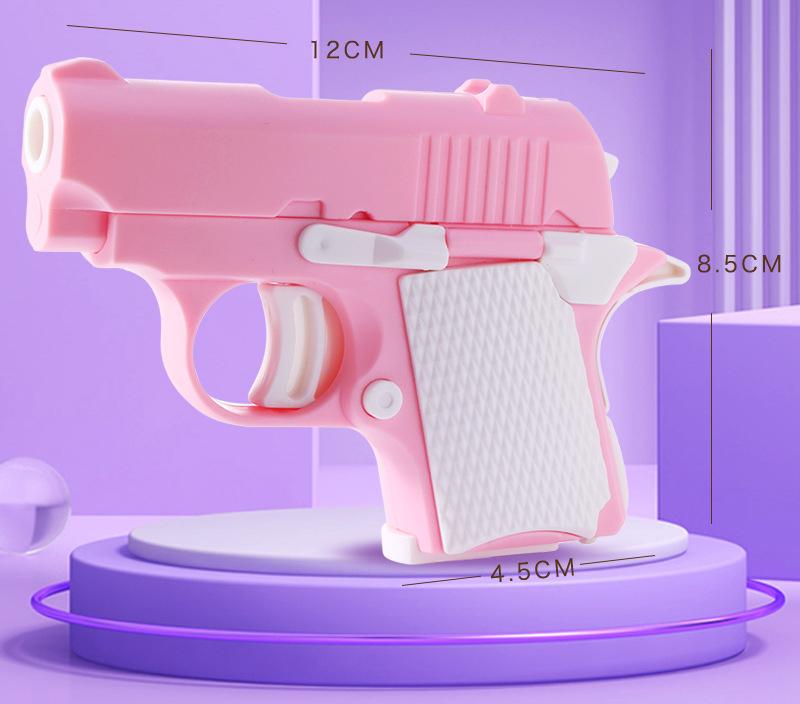 

Model Kids 1PC 3D Mini Gun 1911 Pistols Hand Toy Pistols For Toy Bullets No Fire Rubber Band Launcher Collection Gifts Kids Boys OneSize