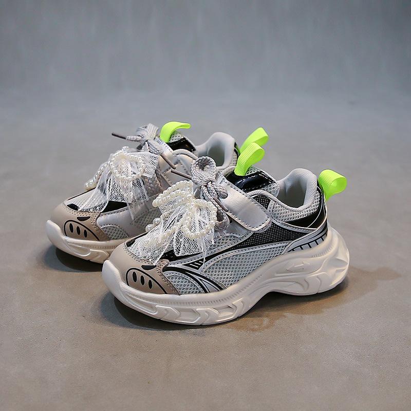 Big Kids Casual Running Shoes Mesh Breathable Toddler Sneakers for Boys Girls size 27 серый