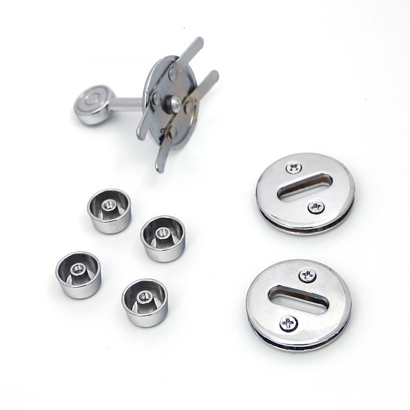 Round Lock Handbag Accessories Set: Three-Piece Vegetable Basket Bag with Twist Lock and Metal Buckle.