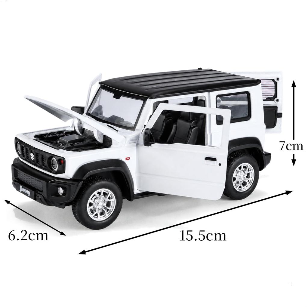 Heimanba Suzuki Jimny 2021 Diecast Miniature Car 1/24 / (White)