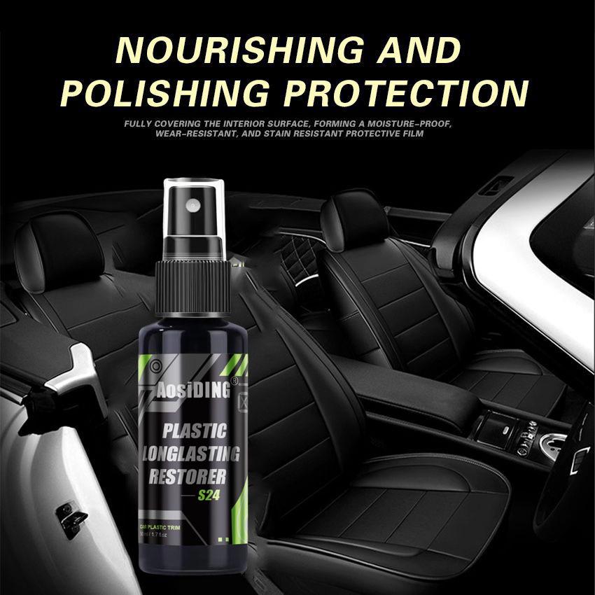 Long-Lasting Plastic Restorer & Dashboard Wax for Car Interiors