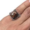 Multi Tiger's Eye Gemstone Handmade Silver Jewelry  "8"