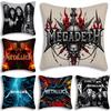 Anime Band M-METALLICAs Pillow Covers Cartoon Sofa Decorative Home Double-sided Printing Short Plush Cute Cushion Cover