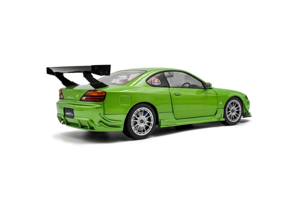 Solido 1/18 Scale Nissan Silvia S15 SPEC-R Aero 1999 Green SOLIDO Silvia Diecast Car [Parallel Import]