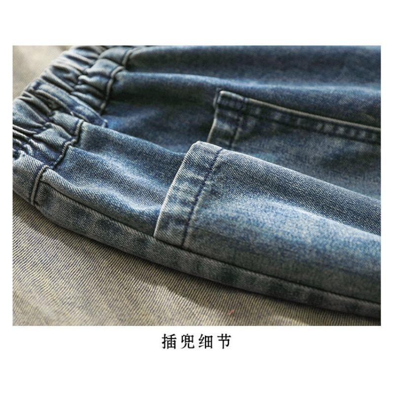 Autumn New Loose Jeans Plus Size Haren Pants High Waist Casual Haren Jeans