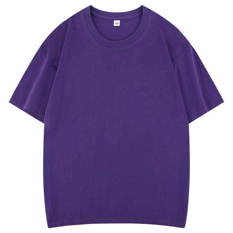 2026 Hot Sale Kids 100% Cotton Solid Color Round Neck T-Shirt - Soft & Comfy Basic Tee KXINKIDT
