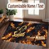 Custom Rug Scorpions Pattern Print Name Text Soft Non‑Slip Floor Carpet for Home Indoor Decoration