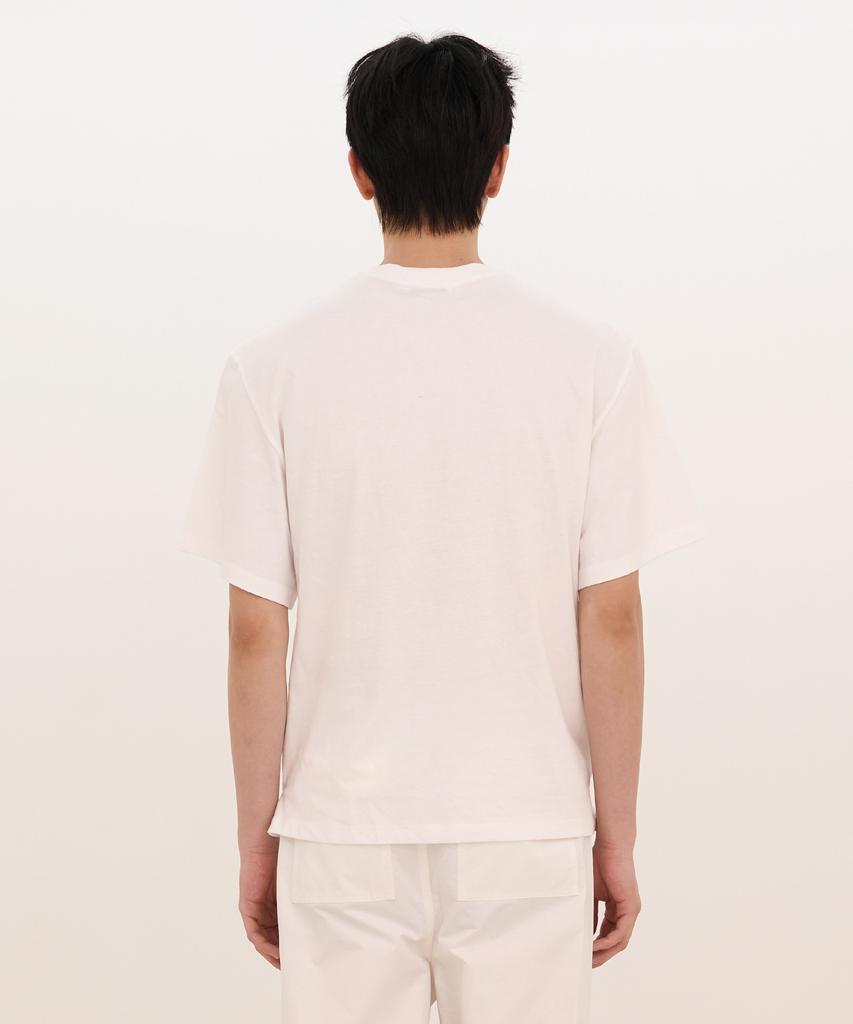Kasakasa Drawstring Layered T-Shirt White