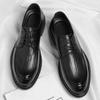 Men's Formal Shoes Black Spring Autumn Legitimate Leather Official Suit High Quality Fashion Party Social Shoe Male Casual Shoes