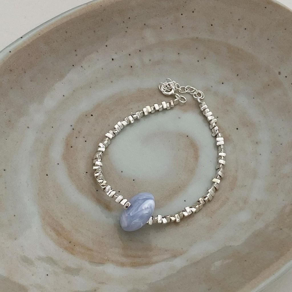 Korean Pearl & Sterling Silver Beaded Bracelet: Non-Fading, Summer Women's High-End Jewelry.
