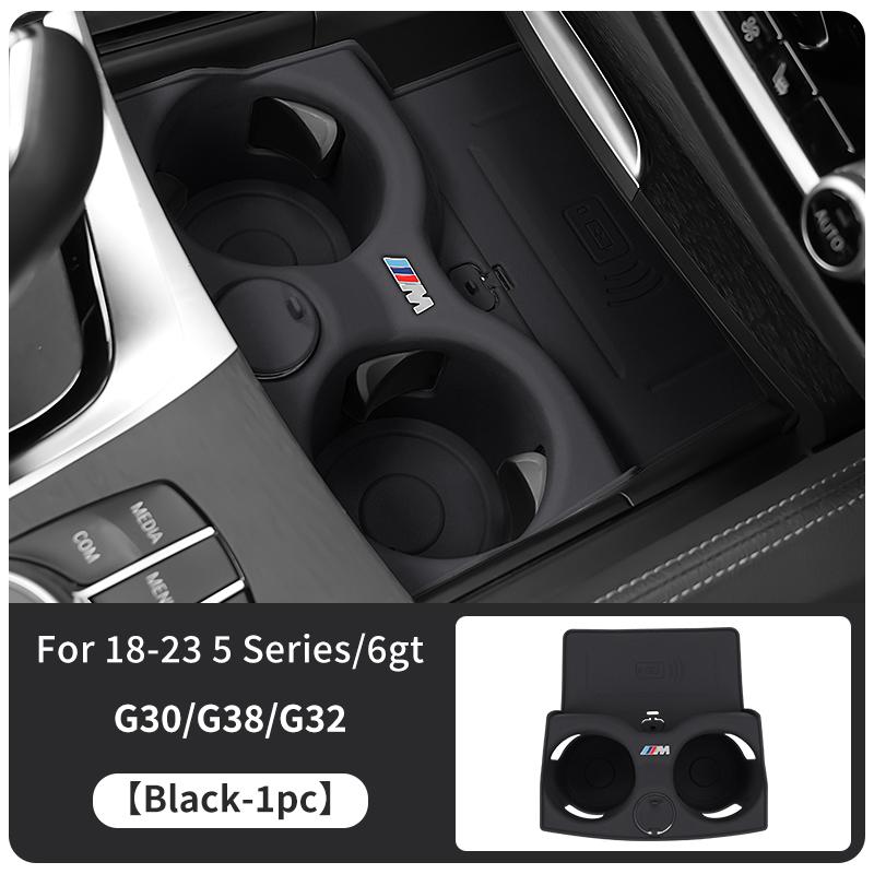 2025 Heiß für BMW 3er 5er X3 X4 G30 G38 G32 6GT G20 G22 G01 G02 G08 Silikon Auto-Getränkeuntersetzer Auto-Mittelkonsolen-Becherhalter-Pad AC