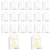 5/10/20Pcs Clear Acrylic Arch Sign with Stand Blank Name Tags Wedding Table Number Holder Place Card Party Wedding Decoration