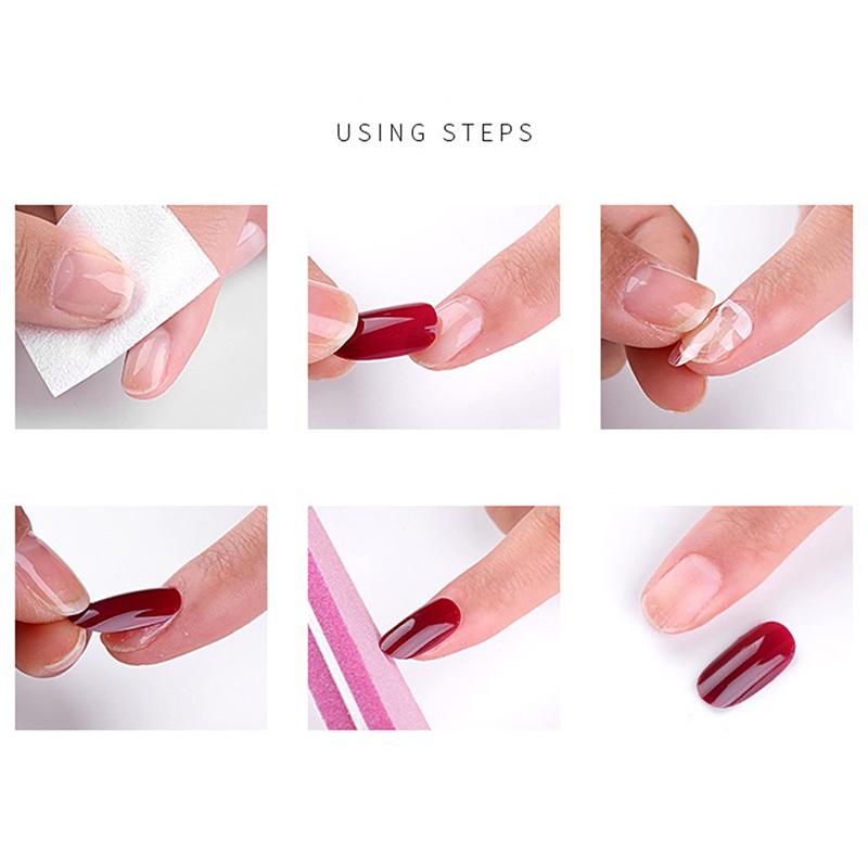 Buy 24Pcs Colorful False Nails Fake Nail Stickers Full Cover Beauty