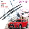 Car Front Windshield Wiper Blades for Lexus UX 2018     Model Frameless Durable Rubber Snow Scraping Accessories