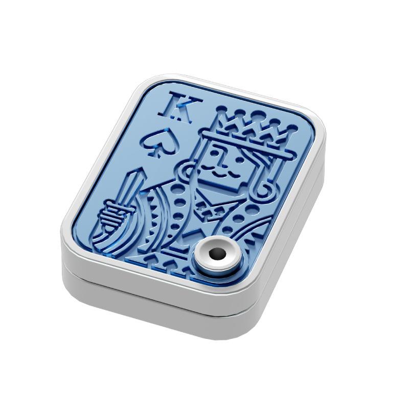 Mechanical Card Pushing Decompression Cat Claw Segmented Alloy Mini Card Pushing Decompression Toys Fingertip Rotating Poker Toy