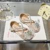 Children's Crystal Sandals 2026 Spring Children's Rhinestone Princess Shoes Children's Soft-soled Bag Head Sandals