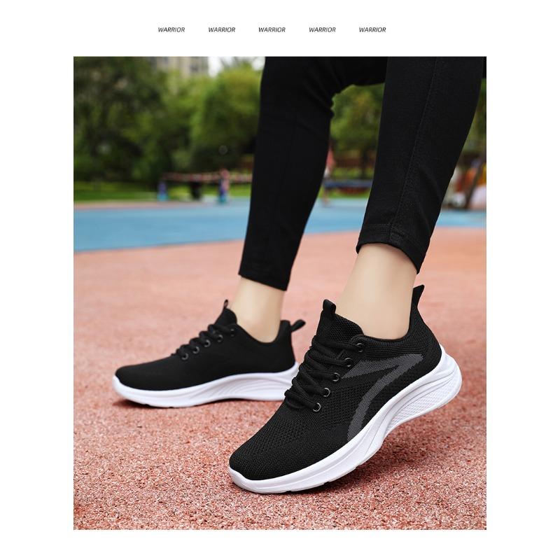 Women's Breathable Knit Casual Running Shoes, Soft-Soled Comfortable Senior Leisure Footwear.