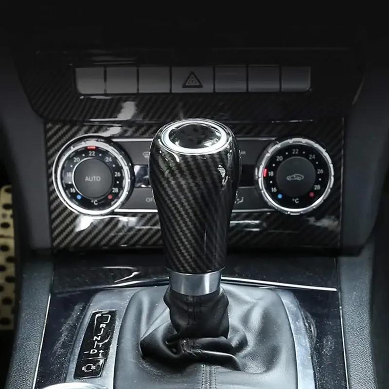 Car Gear Shift Knob Cover Decorative Trim For Mercedes Benz A C E G GLK CLS Class W169 W203 W204 W211 W212 W463 X204 W219 W218