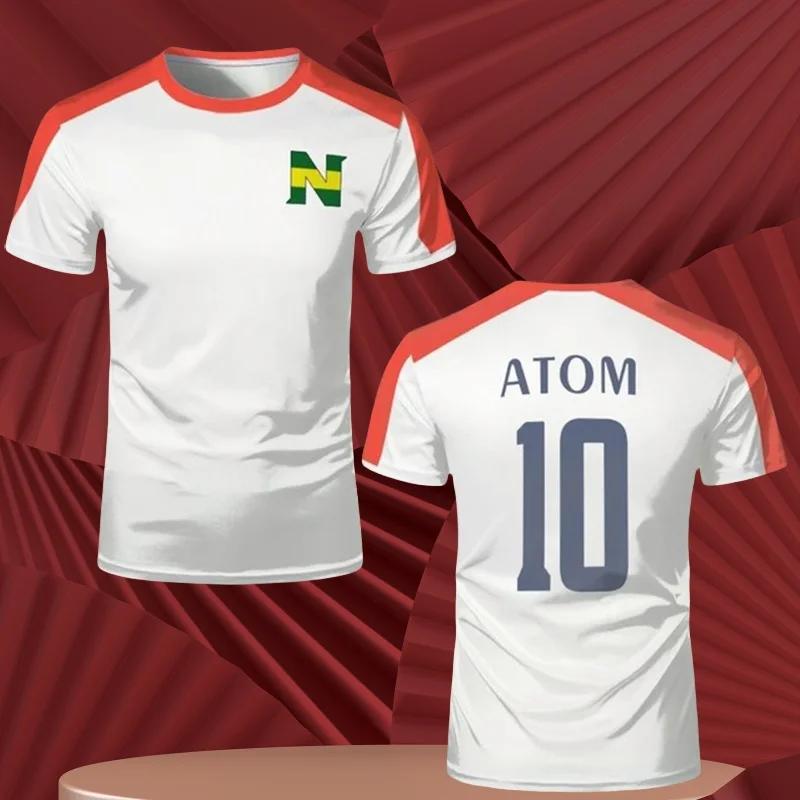 Summer Football Uniform, Youth Anime Uniform, Loose Fitting Men's and Women's Quick Drying Fashion Sportswear, Children's T-shirt