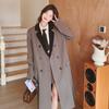 Women's Clothing Niche Design Temperament Retro Long Suit Windbreaker New Contrast Color Long Suit Jacket