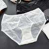 Ladies Summer Sexy Lovely Lace Mesh Gauze Medium Low Waist Briefs