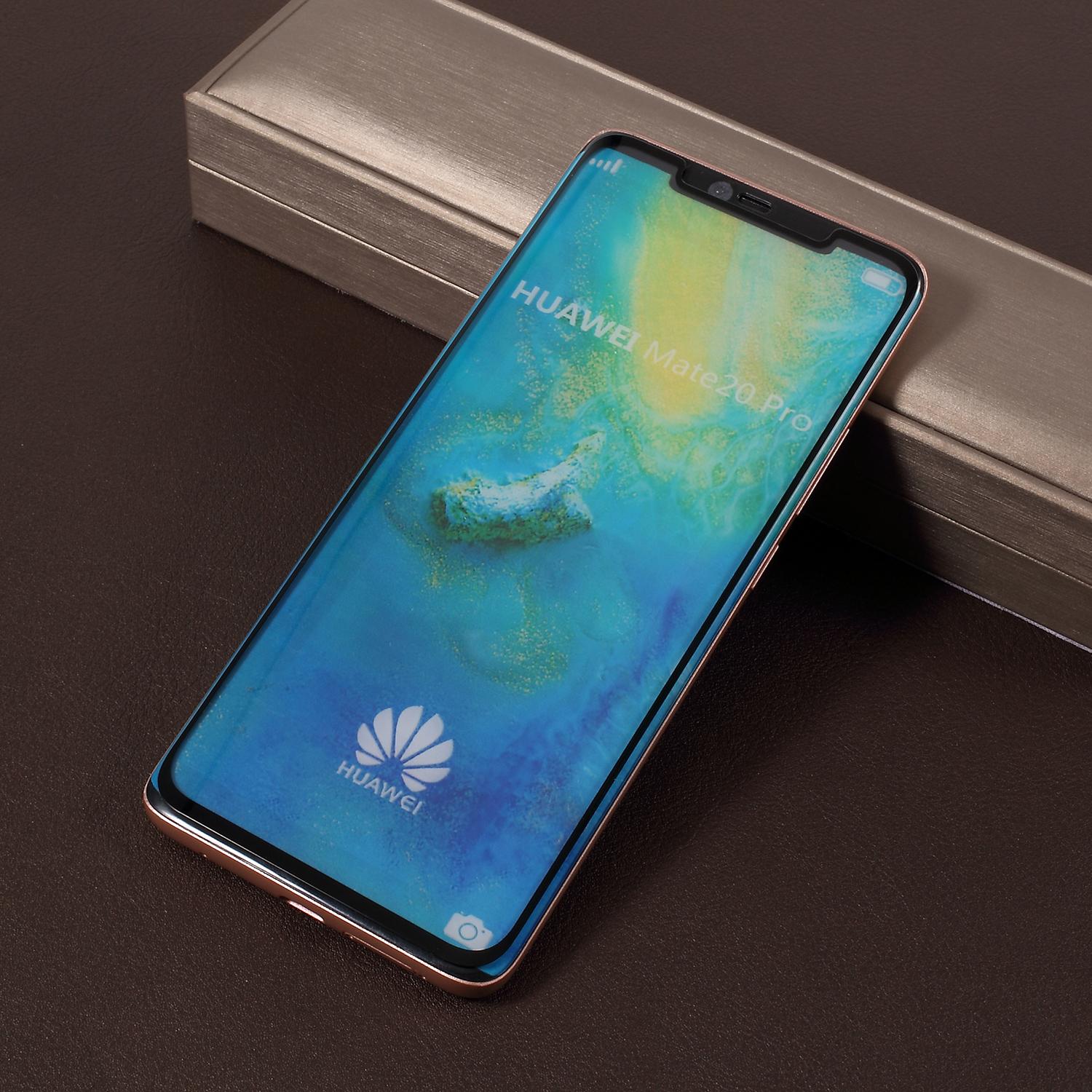 

Ultra Clear Anti-explosion Tempered Glass Full Glue Full Size Screen Protector for Huawei Mate 20 Pro Black