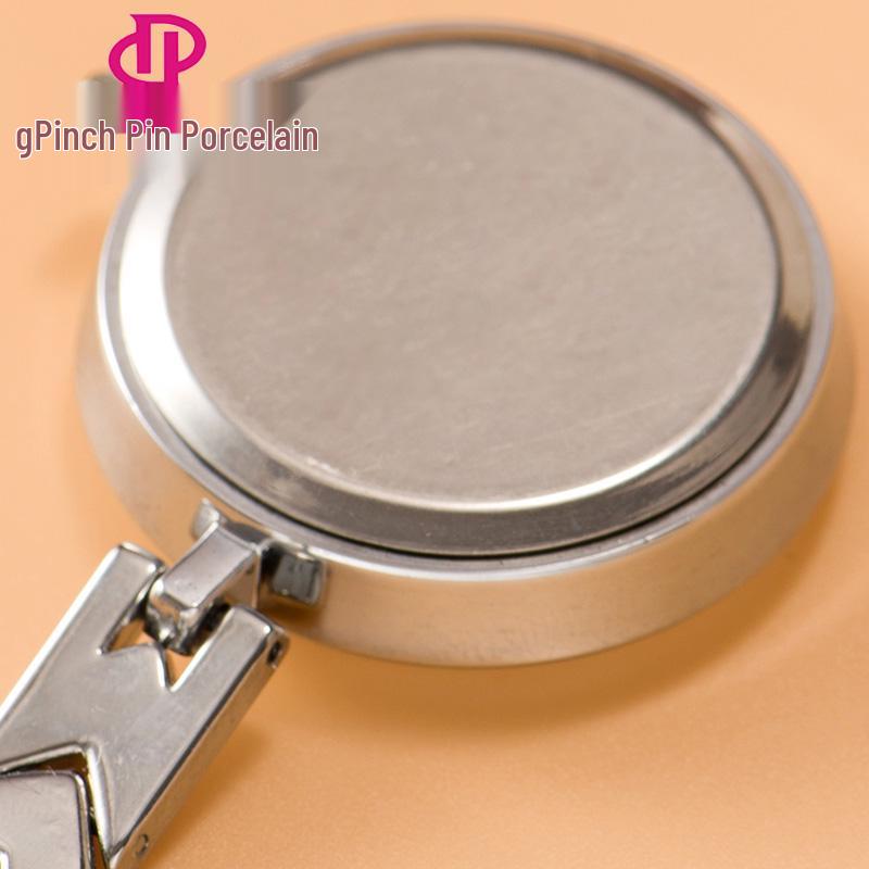 Engraved Women's Nurse Pendant Brooch Watch for Medical Use