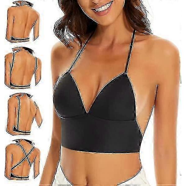 Low Back Bras For Women - Seamless Wire Free Bralette Backless Bras