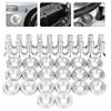 40pcs M6 Aluminum Hex Head Bolts & Fender Washer Screws - Universal Car Modification JDM Auto Bumper Engine Concave Fasteners