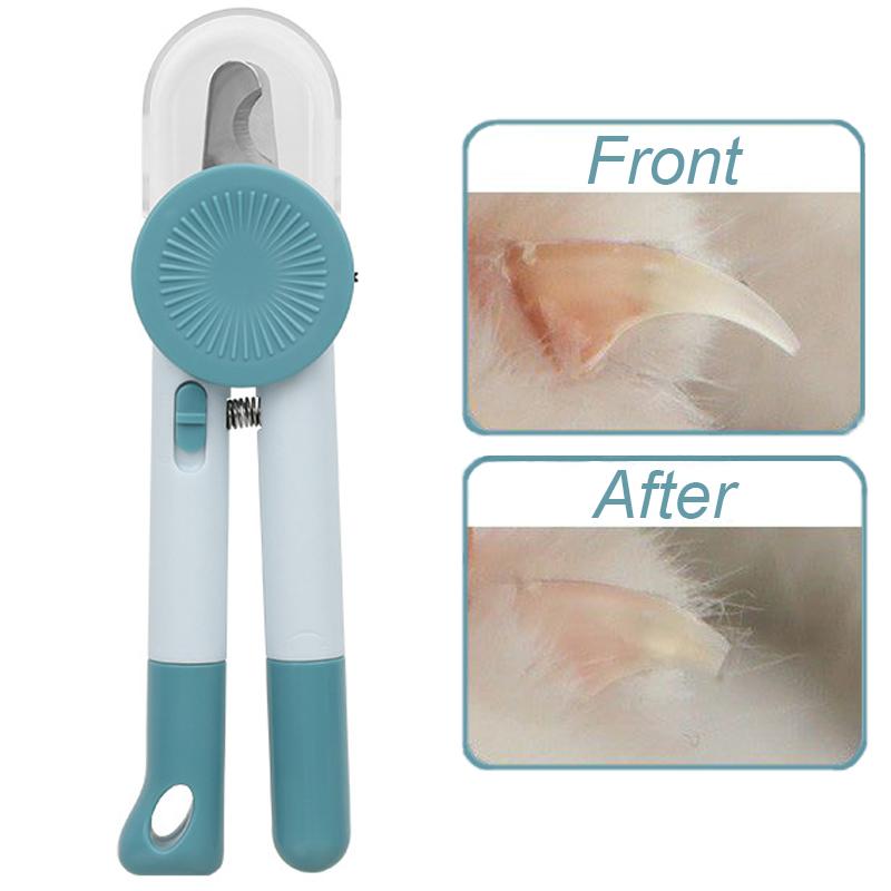 LED-Lit Pet Nail Clippers with Safety Guard Pet Claw Grooming Scissors for Dogs Cats Small Animals Paw Nail Trimmer Pet Supply
