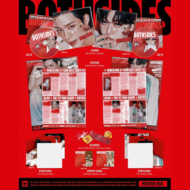 NCT JNJM – Первый мини-альбом [BOTH SIDES] (Фотокнига версия. / ПОСТЕР Вер. / УМНАЯ Вер.) Jeno
