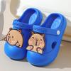 Children's Non-Slip Cartoon Beach Slippers, Closed-Toe for Ages 6-12, Two-Way Summer Shoes