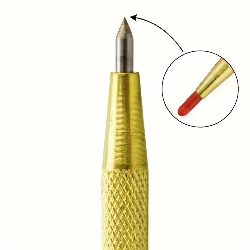 2/5-Pack Diamond Nib Titanium Pen - Precision-Grade Multi-Material Engraving Tool for Glass Tile Metal Wood (Professional Use)