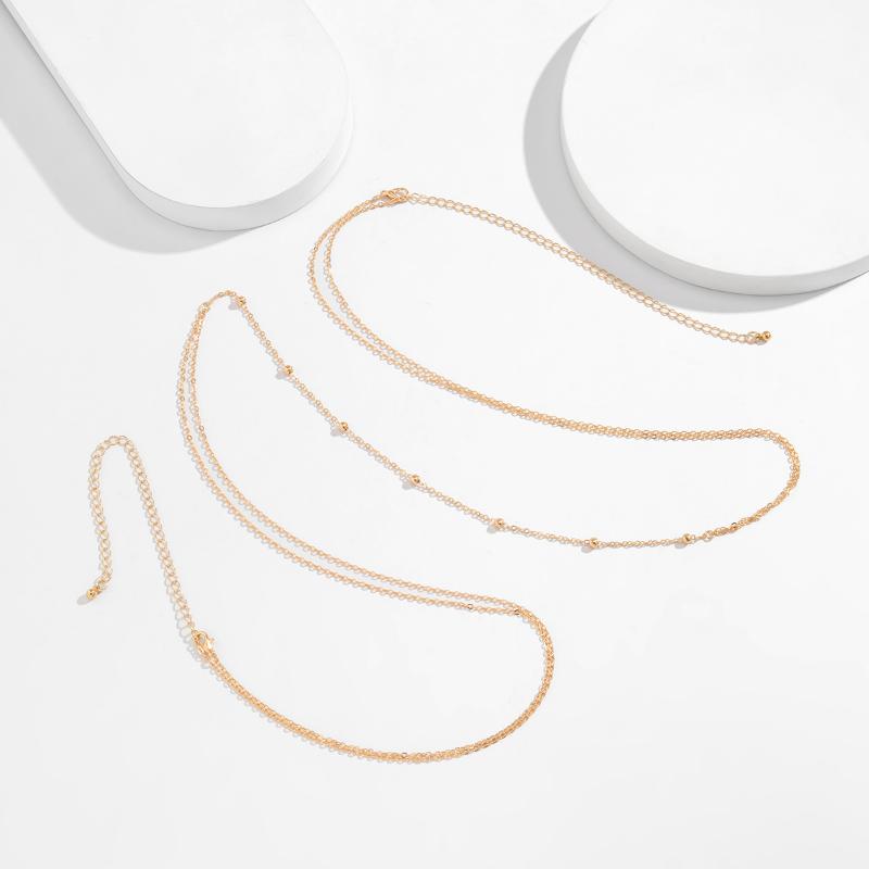 Simple Cross Chest Breast Belly Body Chain Necklace for Women Girls Wedding Sexy Ball Boho Body Jewelry Prom Party Accessories