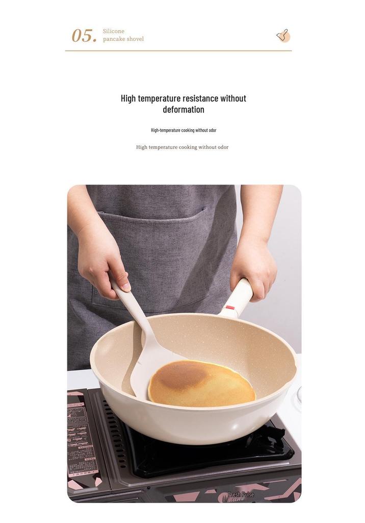 In-Stock Tamagoyaki Non-Stick Silicone Spatula for Pancakes, Pizza, and Steak