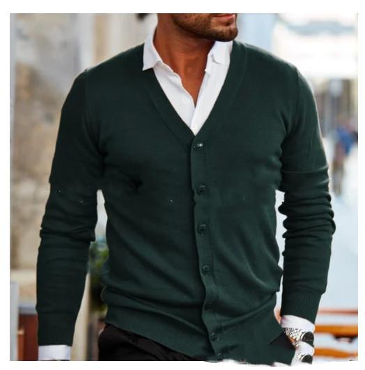 V-neck Cardigan Sweater Men's Sweater 