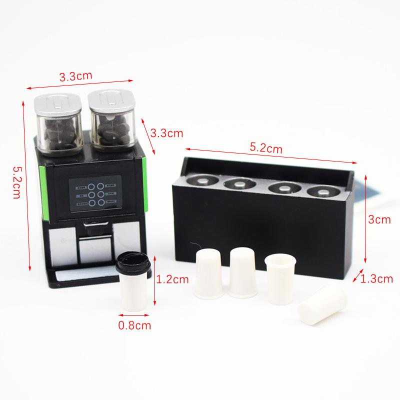 1:12 Puppenhaus Miniatur Brotbackmaschine Tassenset Kaffeemaschine Rührmaschine Modell Küche Puppe Elektrogerät Spielzeug