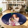 Round Rug Custom NameAyliva Pattern Non Slip Carpet Home Floor Decor