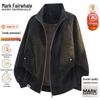 Men's American Style Fleece-Lined PU Leather Jacket