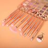 BAOQISHAN Mermaid Makeup Brush Includes Lip and Kabuki Beauty Brushes with Pink Pouch 11-Piece Set, Foundation, Powder, Cream, Eyebrow, Eyeshadow,