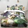 New Genshin Impact Nahida Kawaii Cute Cartoon Nahida King Twin Double Child Bedding Set Microfiber or Polyester Duvet Cover Set