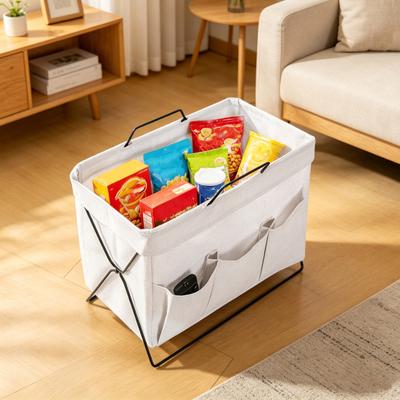 Storage Basket Foldable Dirty Laundry Basket Multipurpose Strong Load-Bearing Organizer for Clothes Groceries Snacks
